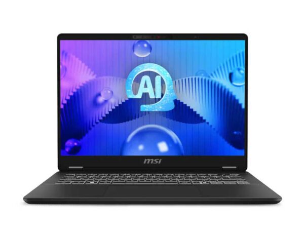 Front View - C1UDXG-040SG MSI Prestige 14 AI Studio C1UDXG-040SG Everyday Performance Laptop - i5 Core Ultra 125H - GeForce RTX 3050 - 14 Inch 2.8K