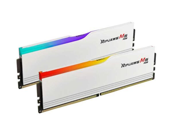 Right Corner View - F5-6000J3040G32GX2-RM5RW - G.Skill DDR5 6000 RAM Ripjaws M5 RGB 6000MT.s - F5-6000J3040G32GX2-RM5RW (64GB - 2x32GB)