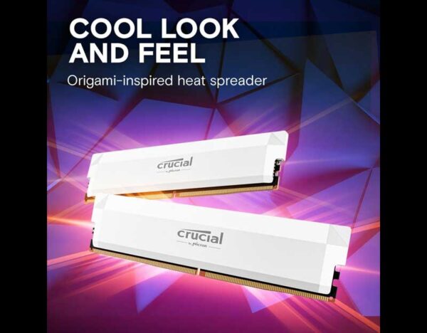 CP2K16G60C36U5W Crucial Pro Overclocking 32GB Kit (2x16GB) DDR5-6000 UDIMM CL36 White (16Gbit) White