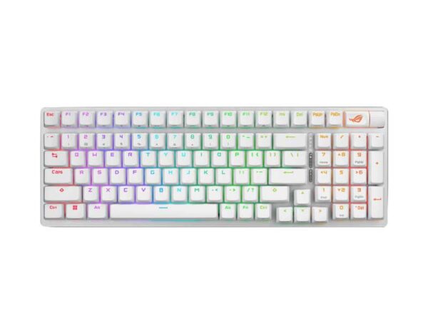 90MP037A-BKUA10 - ASUS ROG Strix Scope II 96 NX Snow 90MP037A-BKUA00 Wireless Gaming Keyboard - White