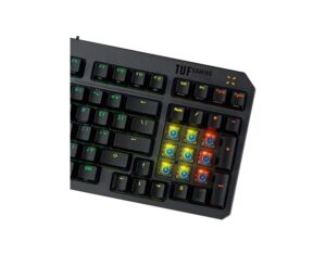 90MP0392-BKUA01 - ASUS TUF GAMING K3 Gen II Optical-Mechanical RGB Wired Gaming Keyboard - Blue Switches