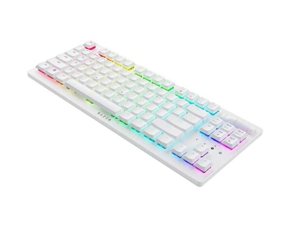 RZ03-04373500-R3M1 - Razer DeathStalker V2 Pro Tenkeyless - Wireless Low Profile Optical Gaming Keyboard (Linear Red Switch) US Layout FRML - White Edition