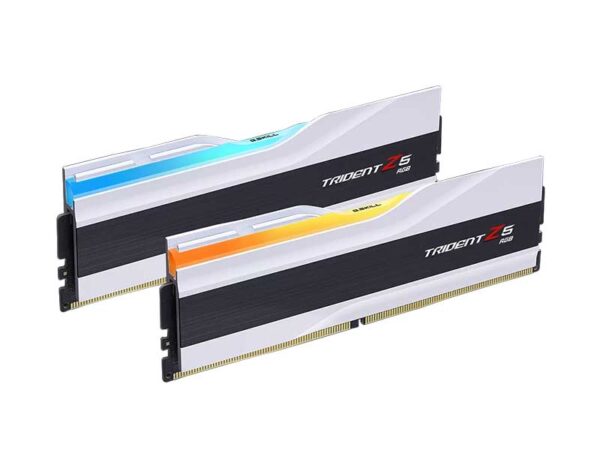 F5-7600J3848F24GX2-TZ5RW - G.Skill Trident Z5 RGB DDR5-7600 CL38-48-48-121 1.35V 48GB (2x24GB) Intel XMP RAM WHITE