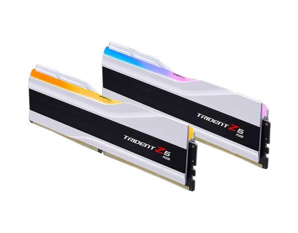 F5-7600J3848F24GX2-TZ5RW - G.Skill Trident Z5 RGB DDR5-7600 CL38-48-48-121 1.35V 48GB (2x24GB) Intel XMP RAM WHITE