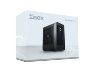 Packaging of ZOTAC MAGNUS ONE ERP54060C Mini PC (64GB RAM, 2TB SSD) - Black