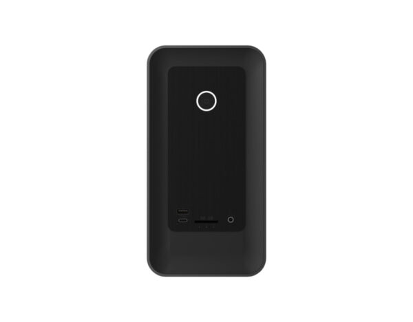 Front view of ZOTAC MAGNUS ONE ERP54060C Mini PC (64GB RAM, 2TB SSD) - Black