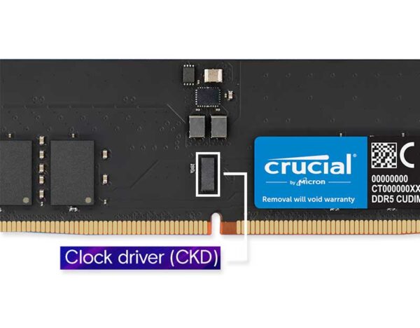 CT16G64C52CS5 - Crucial 16GB DDR5-6400 CUDIMM CL52 (16Gbit)