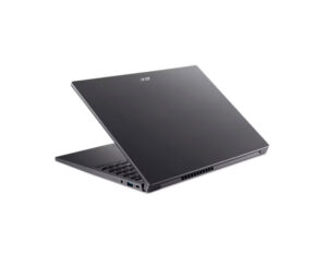 Rear-left angled view of the Aspire Go 15-inch everyday laptop highlighting the hinge and back design.
