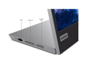 Lenovo L15 15.6-inch Portable Monitor Front Right Angle with USB-C Ports