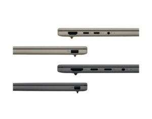 asus zenbook a14 ux3407qa-qd344w 16gb 1tb 2tb 4tb side view
