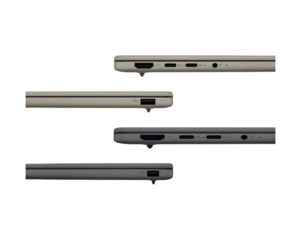 asus zenbook a14 ux3407qa-qd344w 16gb 1tb 2tb 4tb side view