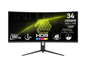 MSI MAG 342CQR E2 AI Vision gaming monitor