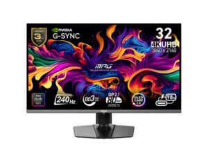 MSI MPG 322URX QD-OLED with DisplayPort 2.1a and HDMI 2.1 connectivity