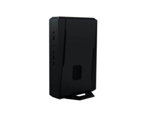 ASUS NUC 15 Performance U9-275HX RTX5070 front right angle view on stand, compact RTX 5070 small desktop.