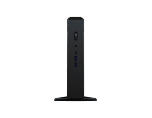 ASUS NUC 15 Performance U9-275HX RTX5070 straight-on front view, power button and dual USB ports visible.