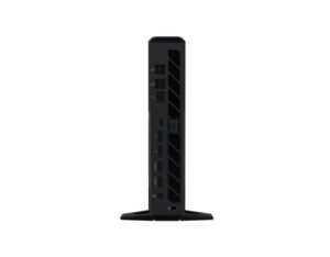 ASUS NUC 15 Performance U7-255HX RTX5060 rear I/O view, HDMI, DisplayPort, LAN and multiple USB ports for multi-display setups.