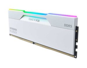 KD5AGUA80-60B280J - KLEVV CRAS V 6000 CL28 RGB DDR5 32GB (2x16GB) RAM - Brilliant White