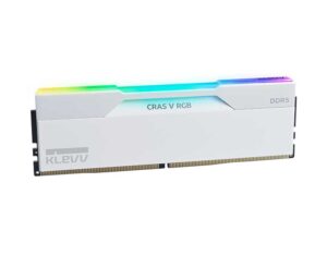 KD5BGUA80-60A300J - KLEVV CRAS V 6000 CL30 RGB DDR5 64GB (2x32GB) RAM - Brilliant White