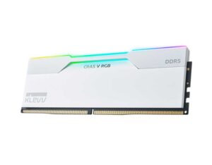 KD5BGUA80-60A300J - KLEVV CRAS V 6000 CL30 RGB DDR5 64GB (2x32GB) RAM - Brilliant White