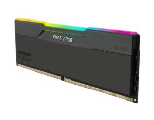 KD5KGUD80-60A300G - KLEVV CRAS V 6000 CL30 RGB DDR5 48GB (2x24GB) RAM - Obsidian Black