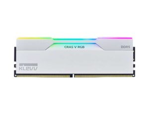 KD5KGUD80-64A320J - KLEVV CRAS V 6400 CL32 RGB DDR5 48GB (2x24GB) RAM - Brilliant White