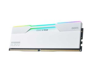 KD5KGUD80-64A320J - KLEVV CRAS V 6400 CL32 RGB DDR5 48GB (2x24GB) RAM - Brilliant White