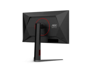 AOC 25G4K 25 Inch Full HD 420Hz Fast IPS gaming monitor rear right angle view showing back housing and stand design.