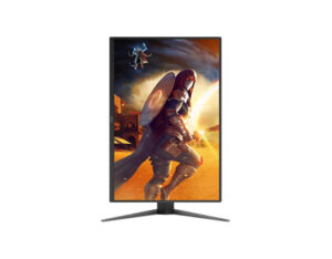 AOC 25G4S 25 Inch Full HD Fast IPS 310Hz Gaming Monitor portrait pivot view for vertical content and gaming.