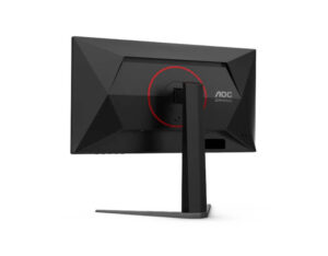 AOC 25G4S 25 Inch Full HD Fast IPS 310Hz Gaming Monitor rear left angle view showing back design and stand.