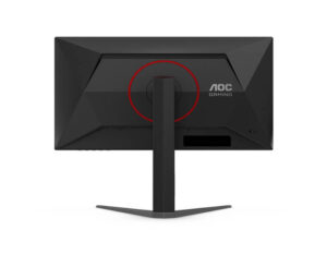 AOC 25G4S 25 Inch Full HD Fast IPS 310Hz Gaming Monitor rear view showing back panel layout and cable routing.