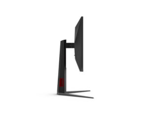 AOC 25G4S 25 Inch Full HD Fast IPS 310Hz Gaming Monitor side view showing slim profile, stand height, and tilt.