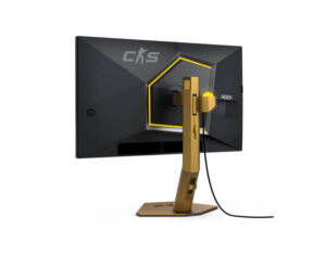 AOC AGON CS24A/P 24 Inch Full HD 610Hz CS Mode Fast TN CS2 gaming monitor, rear left angle view.