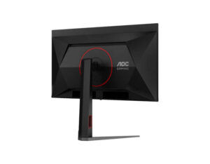 AOC Q27G4KD 27 Inch QHD QD-OLED 500Hz gaming monitor, rear right angle view.