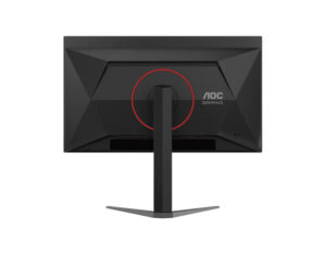 AOC Q27G4KD 27 Inch QHD QD-OLED 500Hz gaming monitor, rear view.