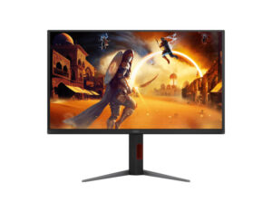 AOC Q27G4SD 27 Inch QHD QD-OLED 360Hz gaming monitor, front view.