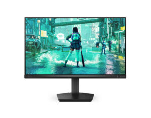 Philips Evnia 24M2N3200FQ 24-inch Full HD Fast IPS 200Hz gaming monitor front view with wide screen and stand.