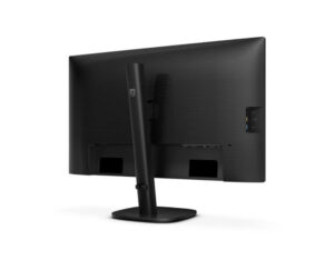 Philips 27B2N3500J 27-inch Quad HD IPS 120Hz monitor rear left angle view with sturdy stand base design.