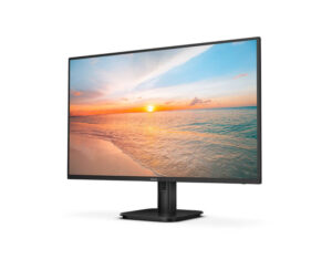 Philips 27E1N2500A 27-inch Quad HD IPS 120Hz monitor front left angle view with IPS display and thin frame.