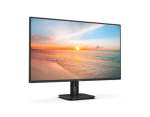 Philips 27E1N2500A 27-inch Quad HD IPS 120Hz monitor front right angle view with slim bezels and stand.