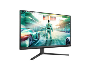 Philips Evnia 27M2N3500PA 27 Inch Quad HD Fast IPS 260Hz gaming monitor front left angle view with slim bezel.