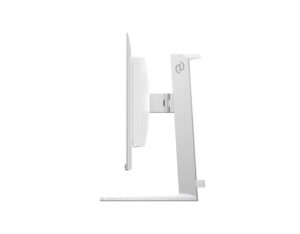 Philips Evnia 27M2N8500X 27 Inch Quad HD QD-OLED 500Hz gaming monitor side view in white finish