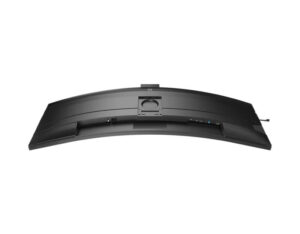 Philips 49B2U5900CH 49-inch Dual Quad HD VA 75Hz curved monitor rear ports view showing I/O area under panel.