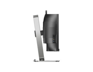 Philips 49B2U5900CH 49-inch Dual Quad HD VA 75Hz curved monitor side view showing thin profile and stand.
