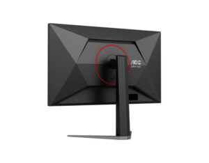 AOC Q27G4/D 27 Inch Quad HD Fast IPS 200Hz Gaming Monitor - Rear Left Angle View. Back view from left angle.