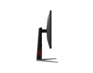 AOC Q27G4/D 27 Inch Quad HD Fast IPS 200Hz Gaming Monitor - Side View. Side profile and tilt-capable stand.