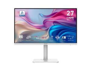 MSI Modern MD272UPHW 27 Inch UHD IPS DisplayHDR 400 USB-C 98W Monitor Monitor Front View