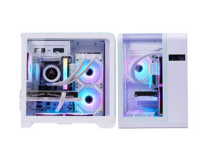 COBALT-SKYMINI 5050D gaming desktop in white Sky Mini case