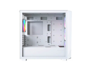 Cobalt X5M Intel 5070 gaming desktop with Montech X5M White case view