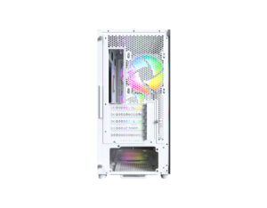 Cobalt X5M Intel 5070 gaming desktop with Montech X5M White case view