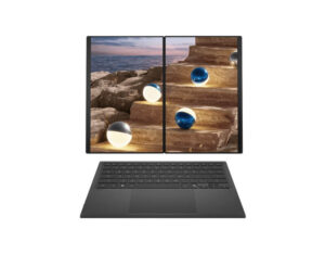 ASUS Zenbook Duo UX8407AA-SN152W Copilot+ PC Laptop – Intel Core Ultra 9 386H – Dual 14 Inch 3K OLED Touchscreen Laptop Front View